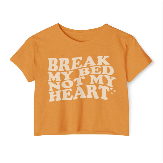 'Break My Bed Not My Heart' | Y2K Baby Tee